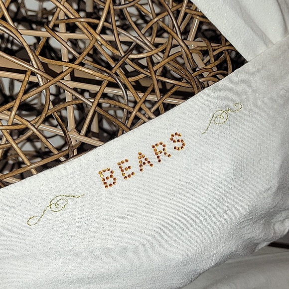 NFL All Star Couture Chicago Bears v neck rhinestone shimmer top womens size XL - Picture 3 of 10